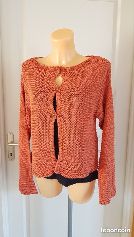 Gilet Femme La Fée Maraboutée - Taille 42 - Marron - Occasion Très Bon état