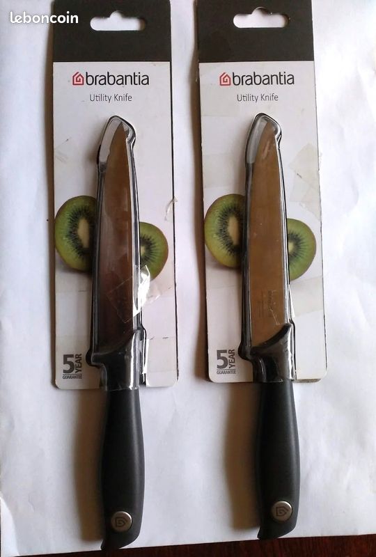 Lot de 2 couteaux en acier tous usages Brabantia (image 1)