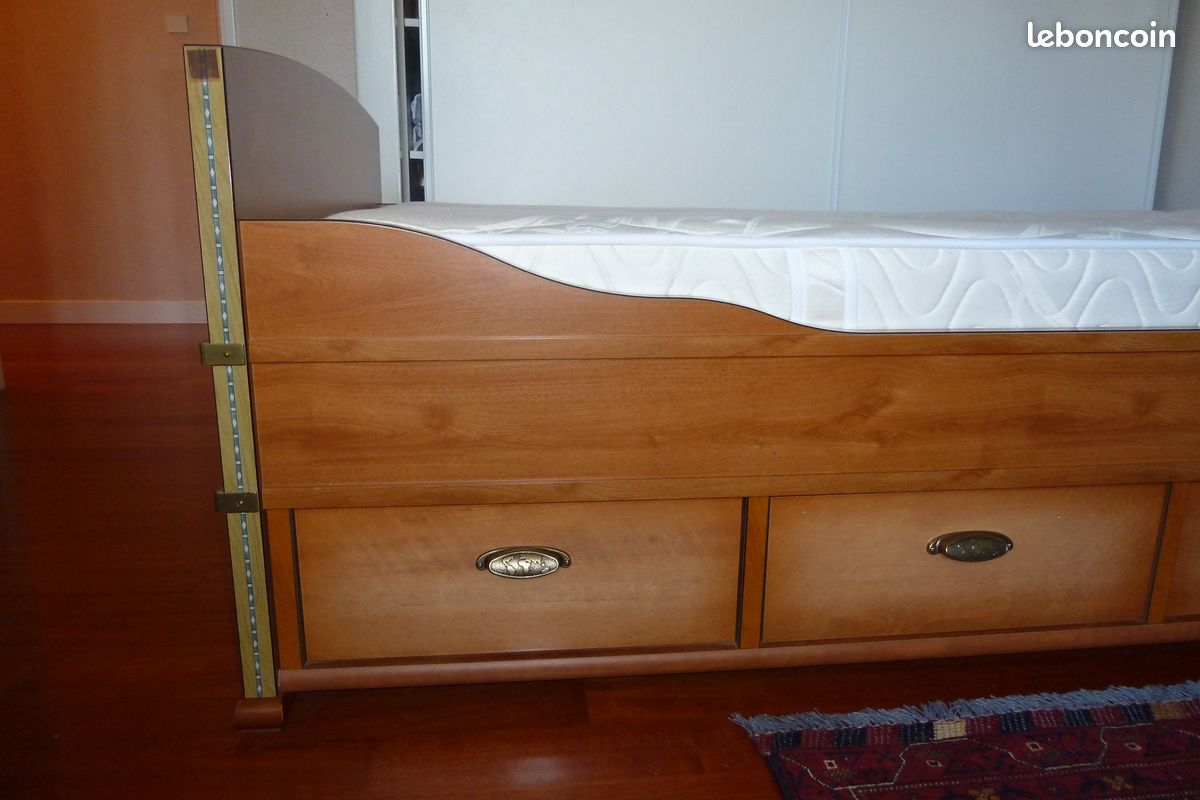 Lit bateau Gautier 90x200 avec le matelas (image 3)