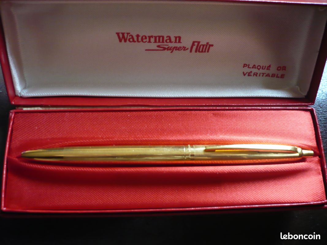 Stylo Bille Waterman - Recharge Plaquée Or - Occasion - Matériel D'écriture De Luxe