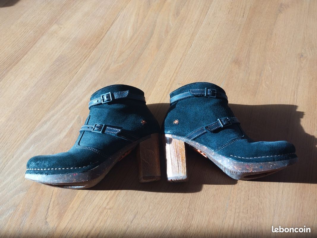 Chaussures The Art Compagny marron talon 9 cm (image 9)