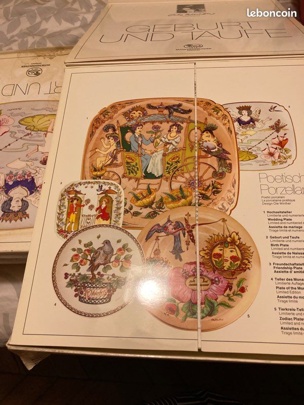 5 assiettes carrées Hutschenreuter (image 3)