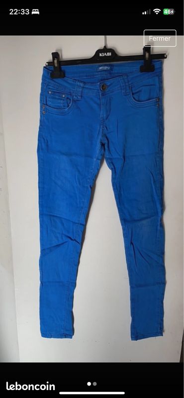 Pantalon femme, jean (image 1)