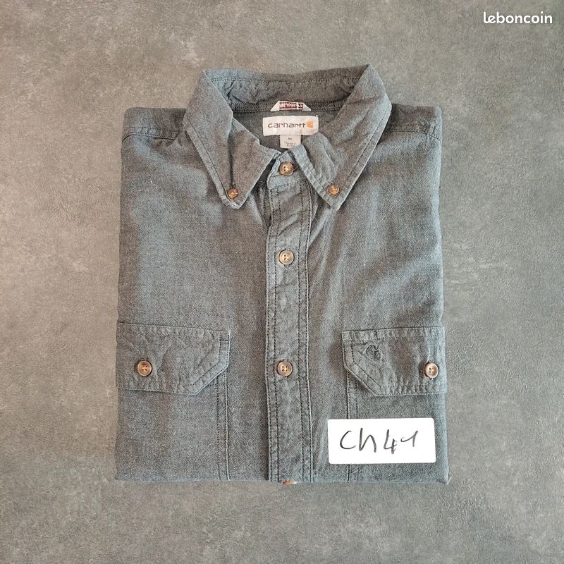 Chemise Mountain Hardwear Homme – Gris Chambray, Mélange Chanvre – Taille M