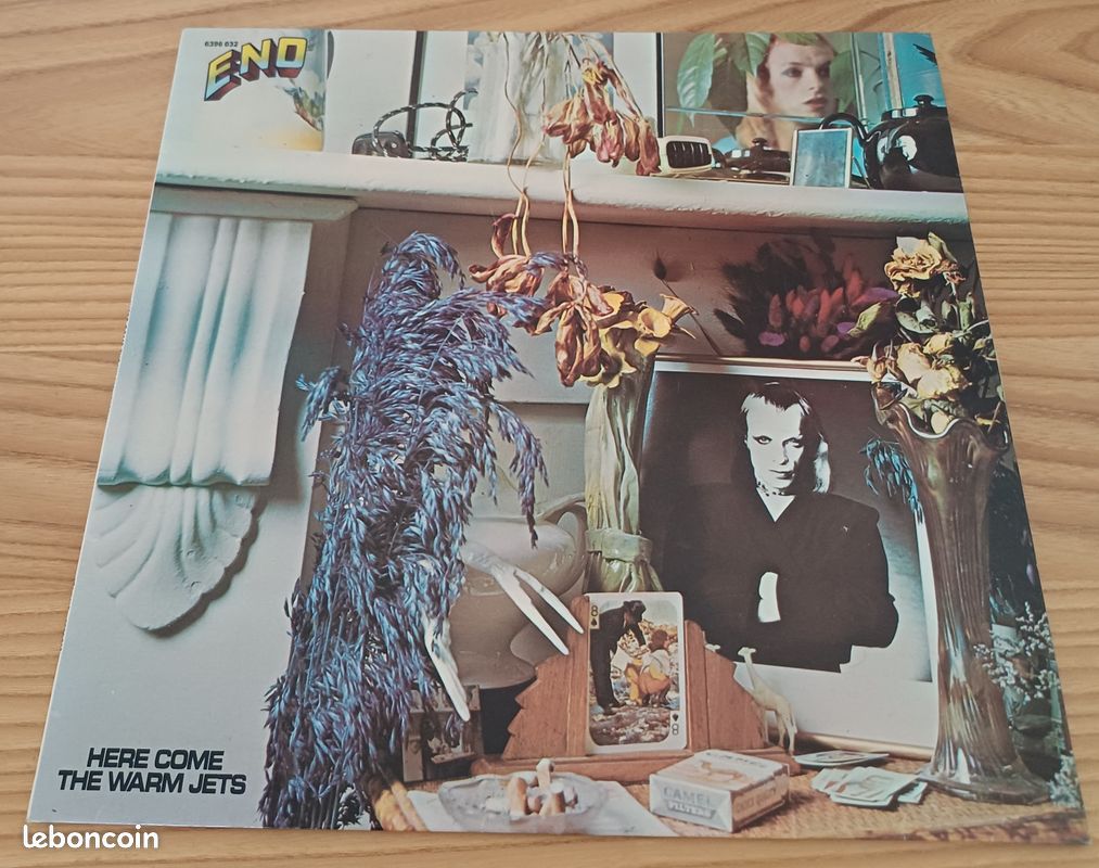 TOP ETAT  Brian Eno VINYL ORIGINAL FRANCE LP 1974 Here Come The Warm Jets ROXY MUSIC GLAM bowie (image 1)