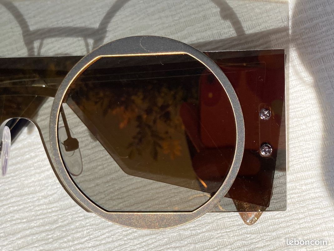 Yohji Yamamoto YY7020 Gold Flake – Lunettes de soleil unisexe – Édition limitée SS19 (2019) – Neuf complet avec certificats et accessoires (image 13)