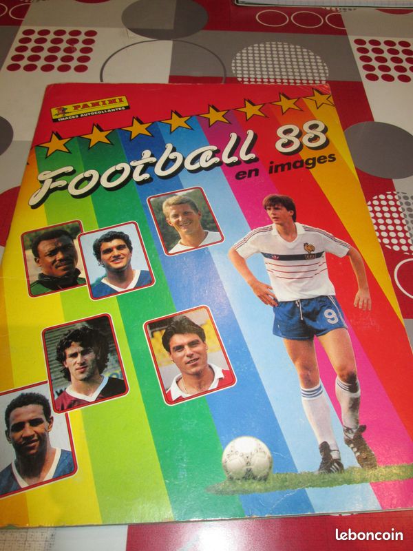 ANCIENNE IMAGE DE FOOT PANINI 88 1988 MAILLOT ASSE SAINT