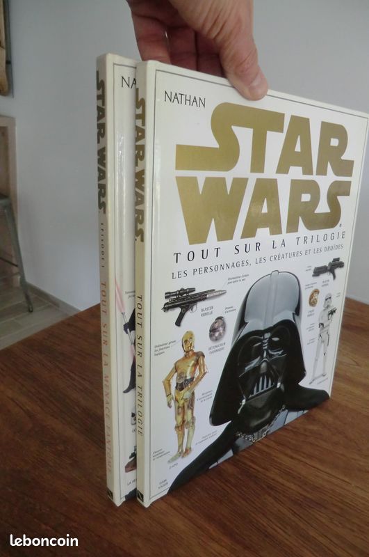 2 livres star wars guerres des étoiles tout sur la trilogie personnages créatures droîdes (image 2)