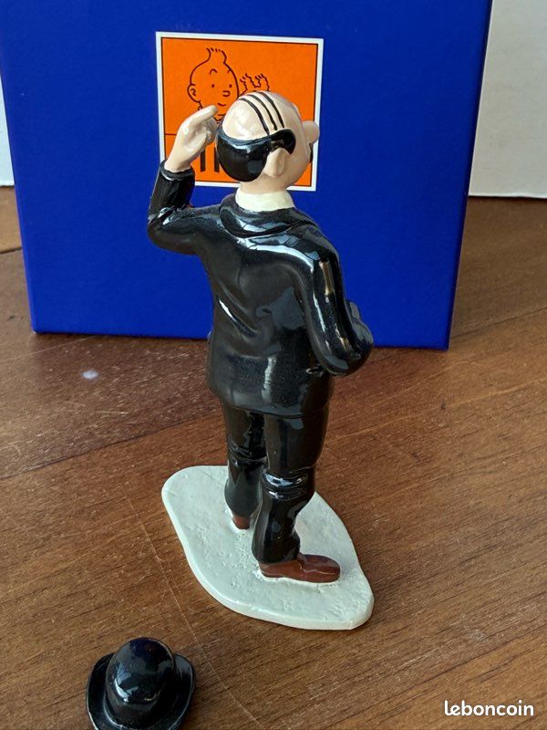 Tintin Pixi 46931 Dupont deboutavec chapeau, boite bleu et certificat neuf