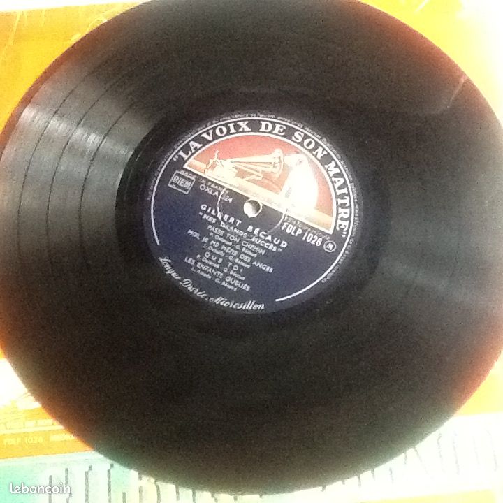 Disque ancien 33 tours ,Gilbert Becaud (image 3)