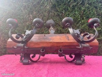 Lustre buche fer forgé (8 lampes) (image 2)