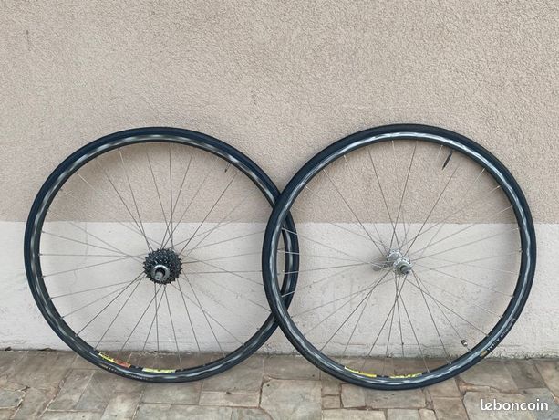 Paire De Roues Campagnolo Vintage - Jantes Mavic Match2 36 Rayons