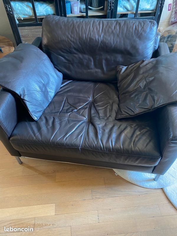 Lot de 2 Fauteuils en cuir (image 2)