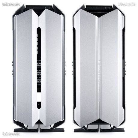 NEUVE / SCELLÉE — Boîtier Full Aluminium Premium & Verre Trempé : ODYSSEY X BIG TOWER SILVER — 3 Configurations Modulaires — E-ATX RTX 5090 5080 / Workstation IA / Watercooling Extrême 10