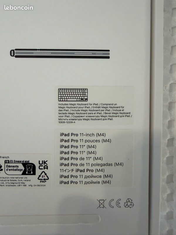 IPad Pro M4 256Go Cellulaire Gris Sidérale + Magic Keyboard + Smart Folio (image 7)