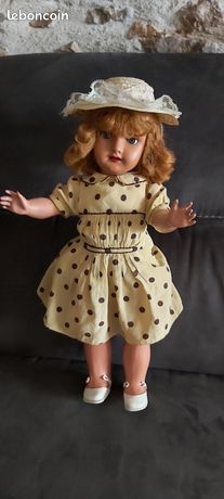ANCIENNE POUPÉE CAPI ancêtre Bella en tenue d'origine, de 70cm des années 20/30 EUR 85,00 - FR