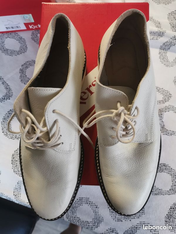 Derbys Kickers blanc cassé taille 39 (image 5)