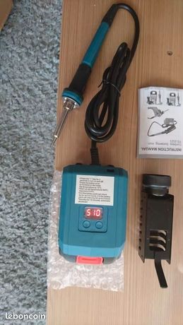 Kit Fer à Souder Numérique 72W Batterie Makita 18V - AC/DC Température Réglable 150-500°C
