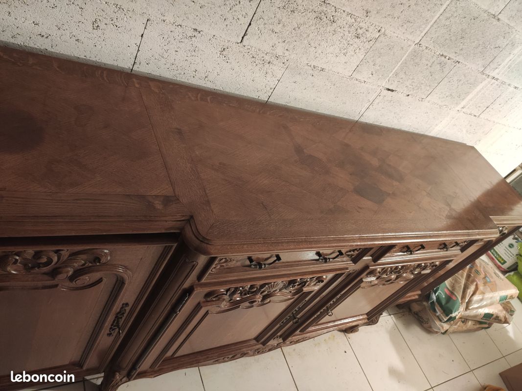 Ancien Buffet Enfilade en Bois massif (image 4)