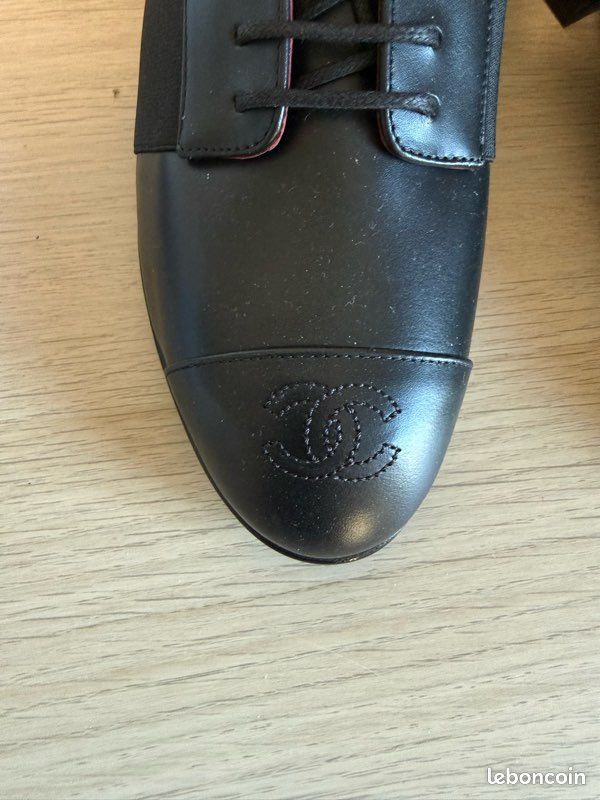Chaussures derby Chanel en cuir 36 neuf authentique (image 3)