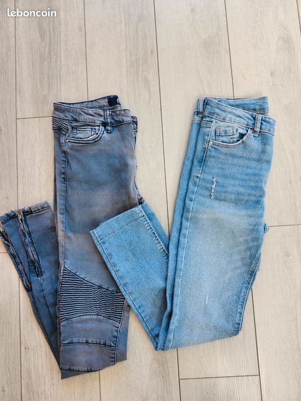 Lot 2 jeans fille 14 ans (image 1)