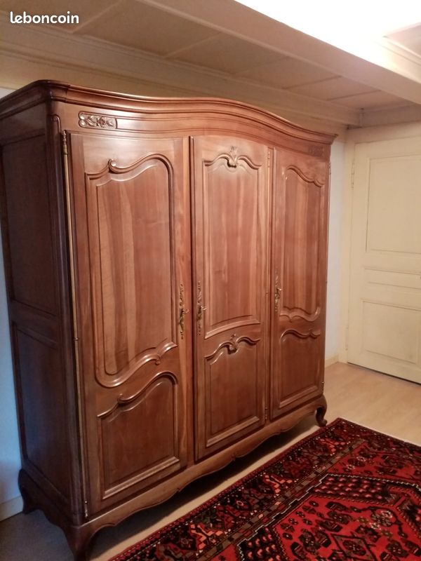 Armoire + commode en noyer (image 1)