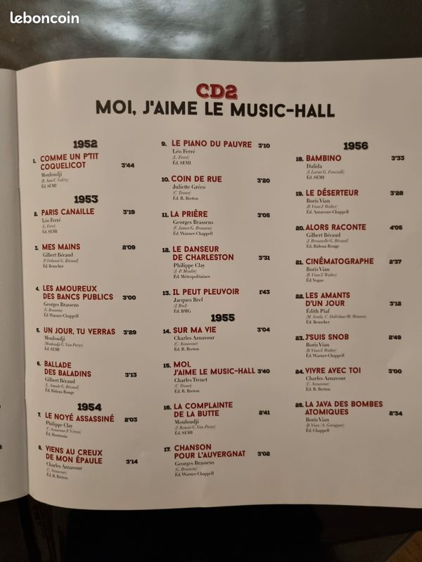 Coffret 3 cd & 1 dvd l'âge d'or de la chanson française (image 6)