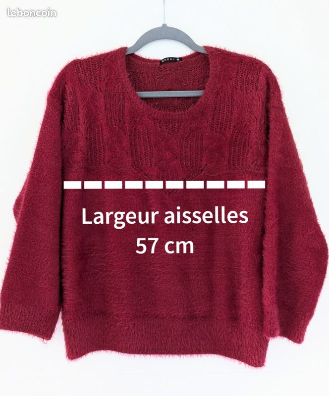 Pull Patrice Bréal Taille 44 En Viscose | Marron, Neuf Avec étiquettes - Style Féminin