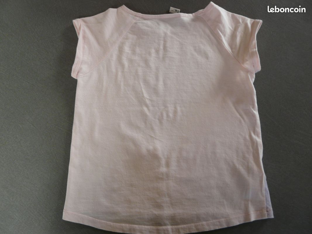 T Shirt Fille Tape à l'oeil 6 ans BL08 (image 2)