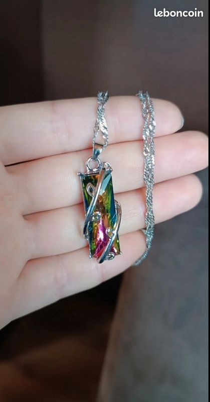 Collier Topaze Mystic Rainbow (image 1)
