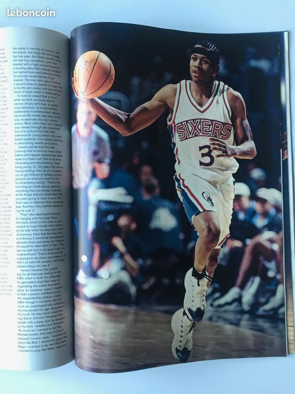 Michael Jordan Slam Iverson Cover Allen Iverson Dunk On Sale