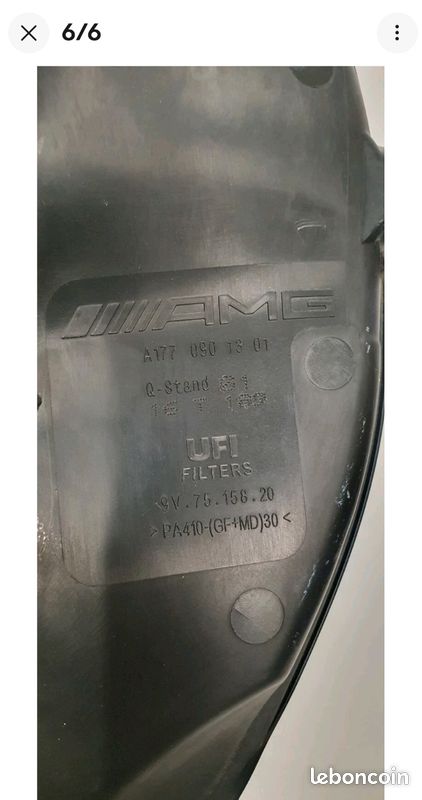 Boîte Filtre à Air Gauche Mercedes C W205 AMG – Référence A1770901301, Essence 4.0 2014 – Occasion D’Allemagne