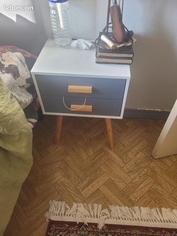 Tête de lit avec 2 table de nuit (image 2)
