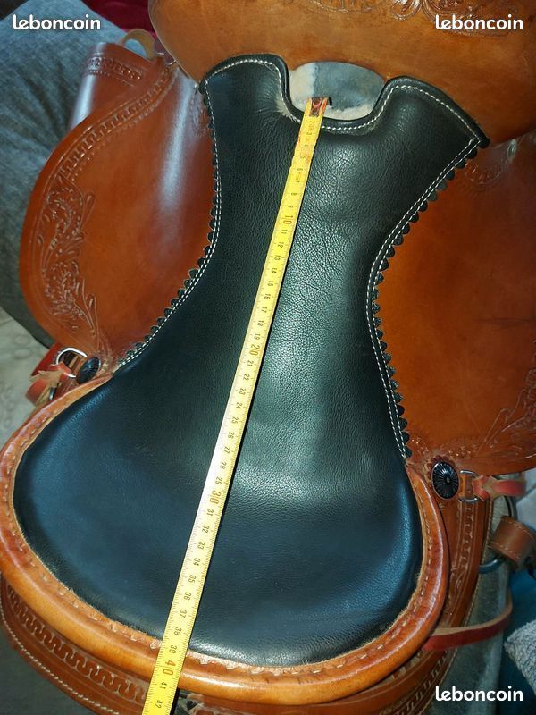 Couverture De Selle Western Mayatex – Bleu Royal, 35x36, Coton, Occasion, Inde
