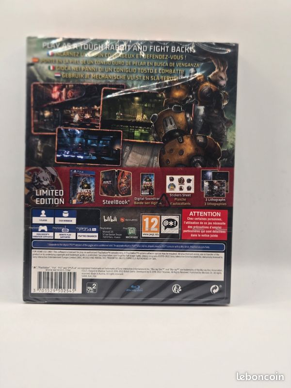 Jeu F.I.S.T. Forged In Shadow Torch - Édition Limitée Steelbook PS4 - Neuf Sous Blister Scellé - Région Libre