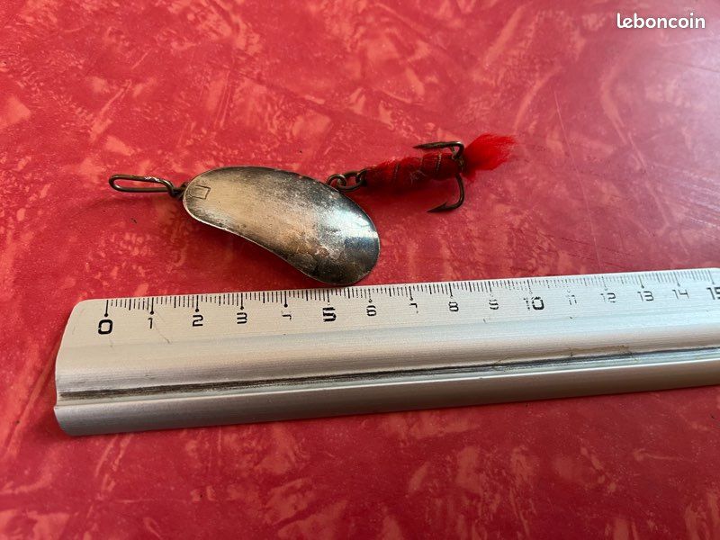 RARE ANCIEN leurre de pêche lance à glace brochet nordique