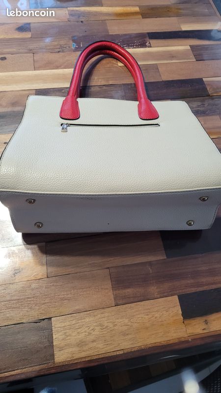 Sac crème rouge neuf (image 2)