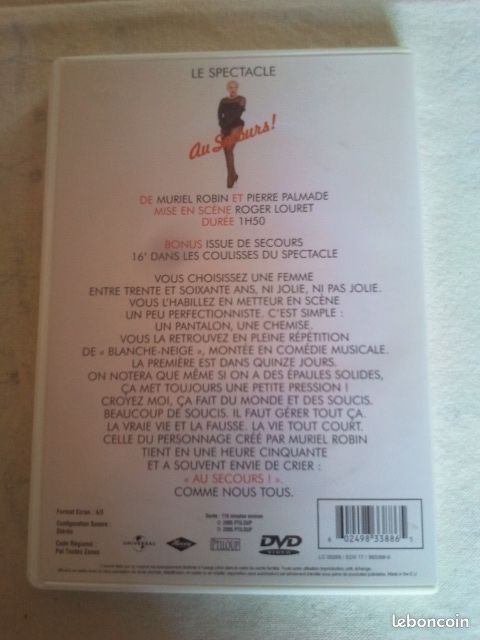 DVD Muriel ROBIN Le Spectacle « Au Secours » (image 2)