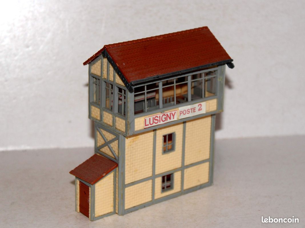 Maquette JEP - Cabine Sémaphorique Et Poste D'aiguillage N°4 - Décor électrifié - Vintage France