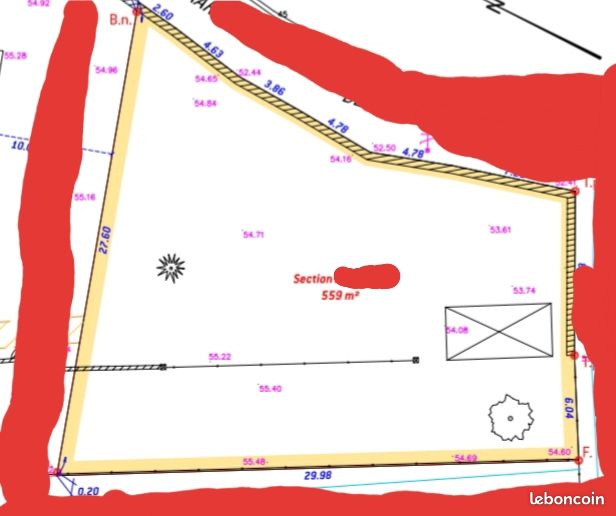 Laigneville Terrain 559m2 constructible · 75 000 €