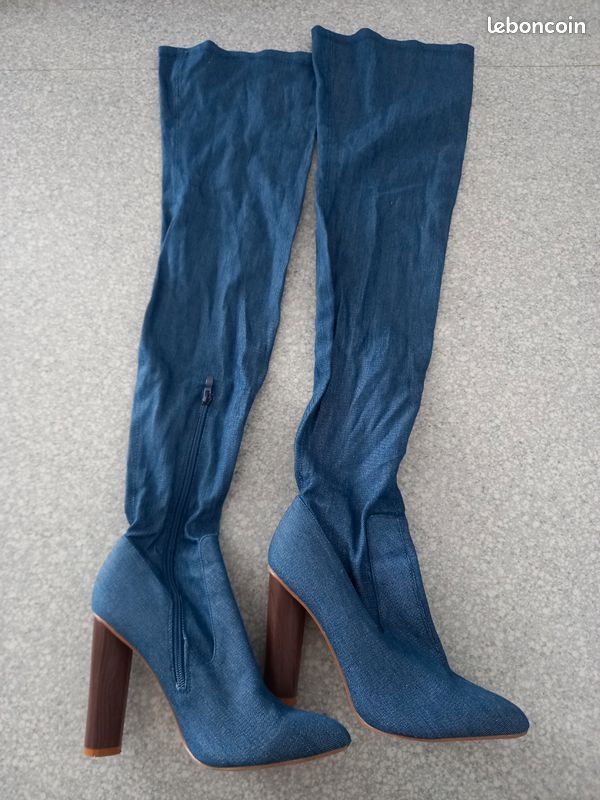 Cuissardes en jeans pointure 40 prix 50 euros Chaussures
