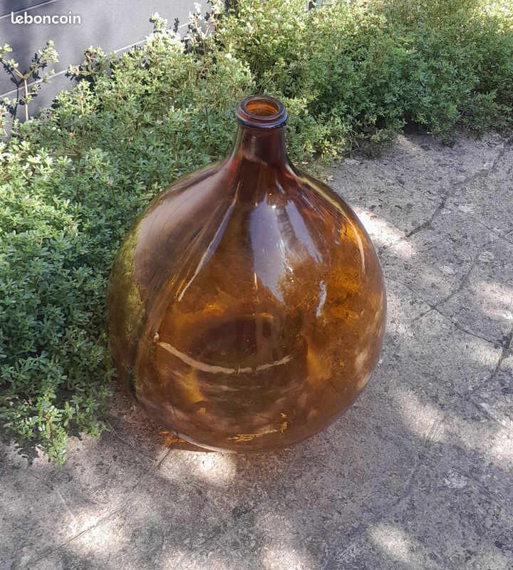 VINTAGE : DAME JEANNE OCRE 25 litres TBE (image 6)