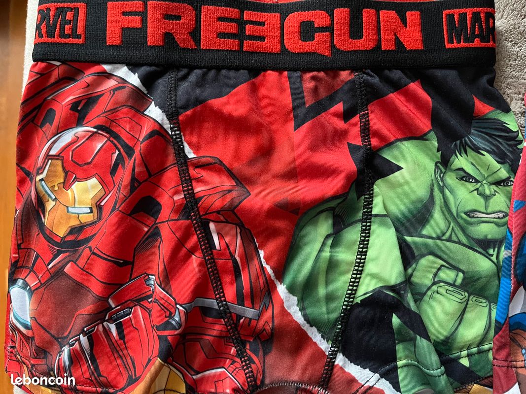 FREEGUN Boxer /Bleu Homme Freegun Space pas cher