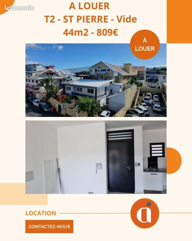Appartement 2 pièces 44 m² · à Saint-Pierre · 44 m² · 780 €