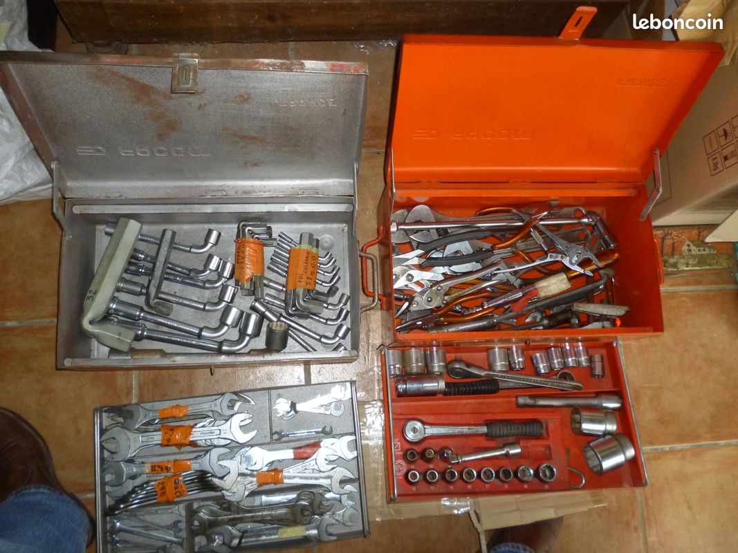Série de 13 clés mixte FACOM (œil/plate) de 8 à 30 dont certaines NEUVES NO SAM (image 8)