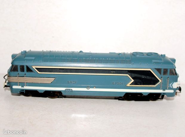 Locomotive Diesel Jouef HO 67001 – Train électrique – Bleue – Occasion