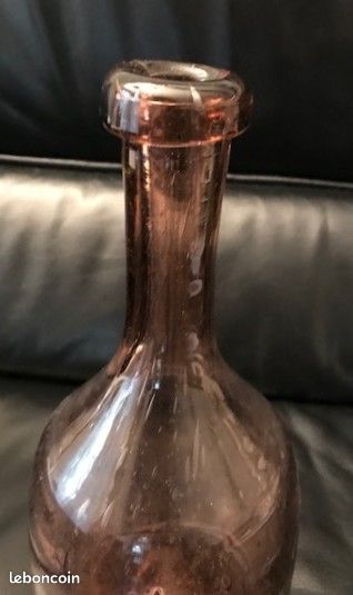 Superbe bouteille en verre soufflé vintage - Verrerie de Biot ? (image 4)
