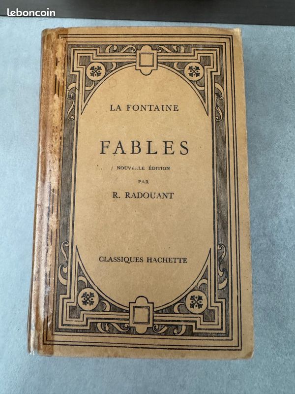 Fables de La Fontaine - Classiques Hachette - édition Radouant - livre ancien (image 1)