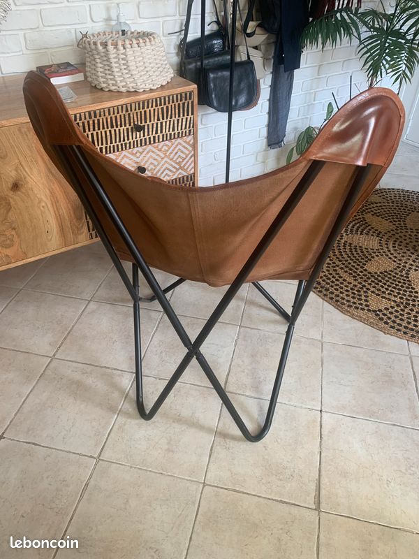 Fauteuil Cuir Marron (image 1)