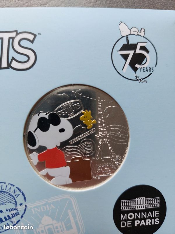 Pièce monnaie de Paris snoopy peanuts (image 5)